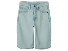 Lange skater denimshorts i lys blå denim med denimdetaljer fra Name It 13244143 vintage light blue denim